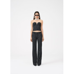 Pantalon droit taille basse...
